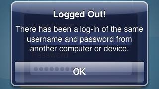 Nel caso ti capitasse di vedere l'allerta di sotto significa che 2 apparati diversi stanno cercando di effettuare un login contemporaneo.