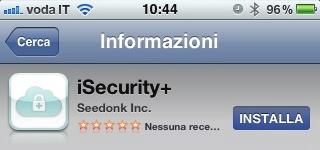 Installiamo assieme isecurity+ su apparati Apple Scarica ed installa