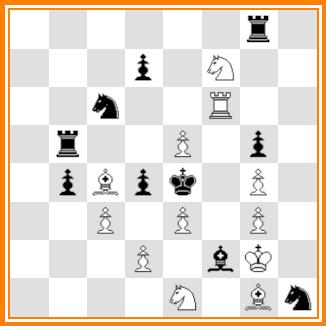 De6? [2. Cec4 [B] #]. 1.... Db8 2. Cdc4 [A] #. 1.... C:e6/e4 2. T(:)e4#. Ma 1.... Ac7! Soluzione: 1. Dc1! [2. Cdc4 [A] #]. 1.... Db2 [b] 2. Cec4 [B] #. 1.... A:d2 2.