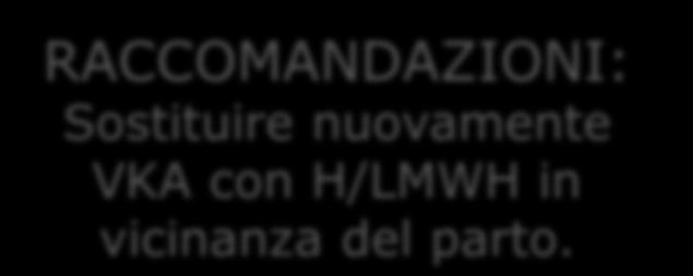 Valutare l associazione con ASA a basse dosi. COMMENTI: Rischio di embriopatia 3.