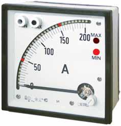 portata relé (resistivo) relay contact rating 5A - 230V tensione isolamento dielectric strength 2kVx1-50 Hz sovraccarico permanente continous overload 2In - 1,2 Vn sovraccarico istantaneo