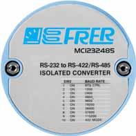 MCI232485 CONVERTITORE DI INTERFACCIA RS232 - RS485 RS232 - RS485 INTERFACE CONVERTER DATI TECNICI TECHNICAL DATA baud rate baud rate da/from 1200 a/to 115.