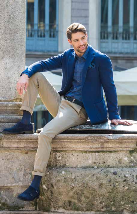 pelle nylon 12 13 Giacca sartoriale trattata in cotone Camicia jacquard slim fit Pantalone cotone stone