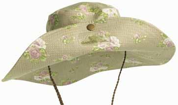 Cappello da sole con falda di 10 cm Bottone in ottone per tenere piegata la falda