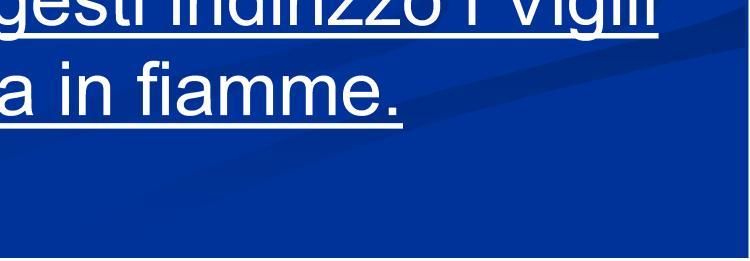 vedi arrivare il camion dei Vigili del Fuoco.