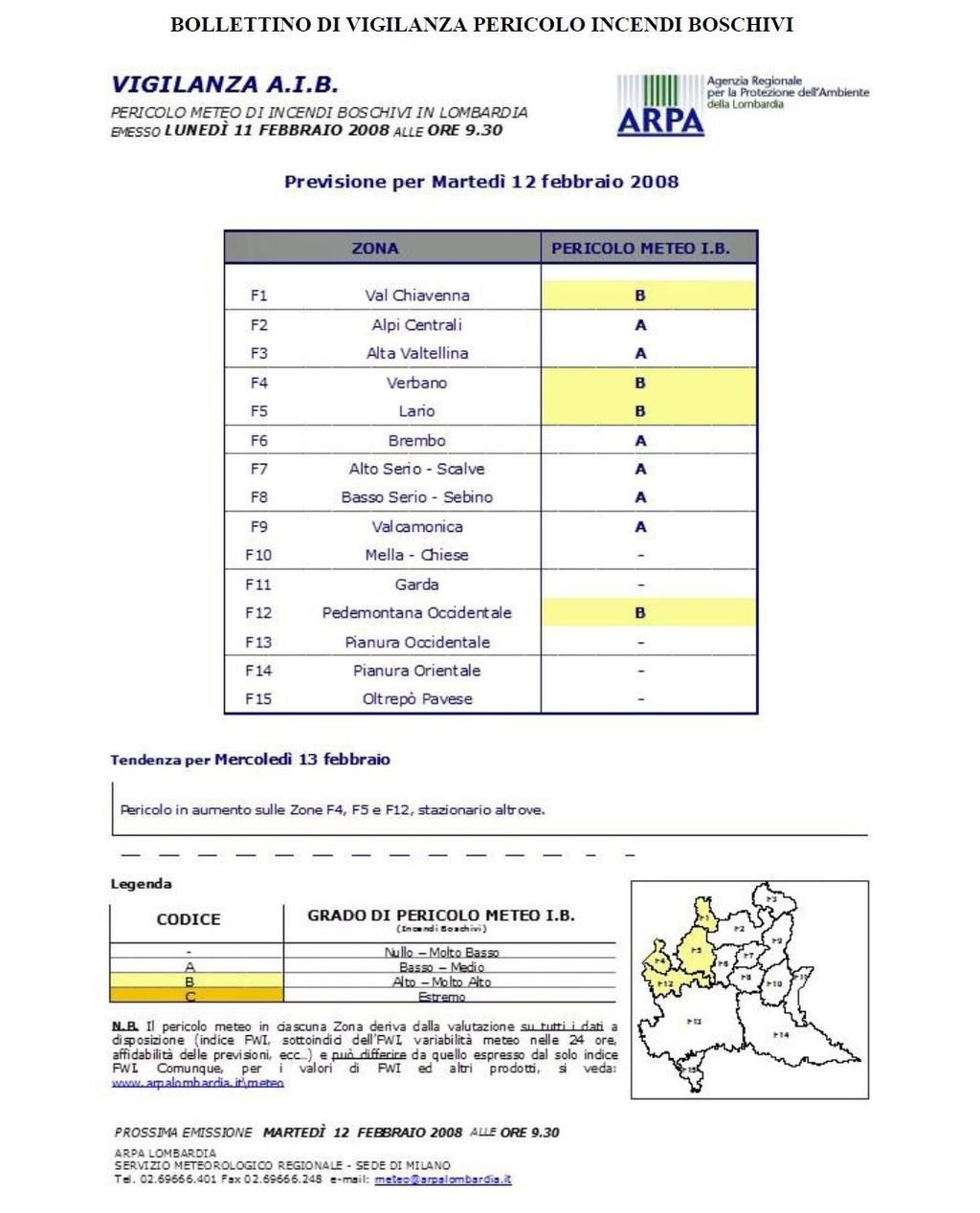 6.8 Esempi di comunicati 6-Rischio