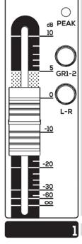 4 LOW CUT - 8FX (in -4) and FX (in -6) This switch activates the hi-pass filter to reduce the frequencies from 75Hz down.