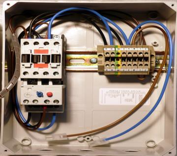 SERIE EM/LT SALVAMOTORE TRIFASE AVV DIRETTO (V.380 HZ 50 ) APPARECCHIATURA ELETTRICA DIMENSIONI PE