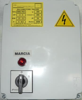 SERIE HP A L H P KG IP PREZZO EM/LTN1 1 1,6-2,5 190 240 120 0,4 54 EM/LTN2 1,5 2,5-4 190 240 120 0,4 54 EM/LTN3 2-3 4-6,5 190 240