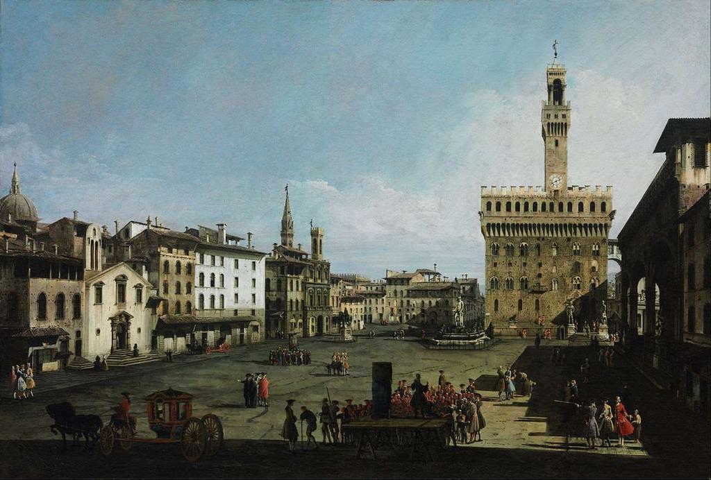 Bernardo Bellotto: Piazza della Signoria a