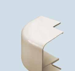 ANGOLO INTERNO 90 90 INTERNAL ELBOW Raccorda due canaline orizzontali ad angolo retto verso l interno. Joins two ducts horizontally with a 90 bend to the inside. 9890-112-08 35x30 1.38 x 1.