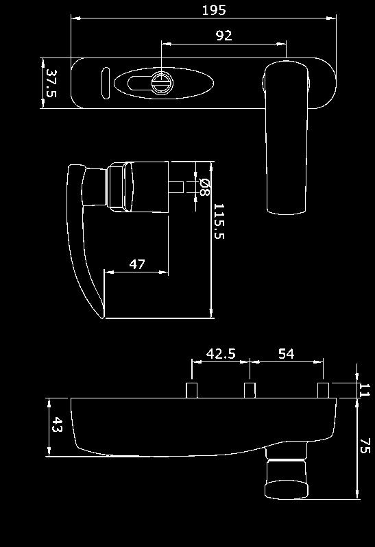 Può essere abbinato ai maniglioni meccanici della serie IDEA ed al maniglione elettronico Push-tronic. Può essere installato sia su porte Dx che SX.