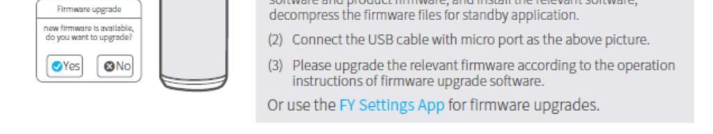 Cavo USB Aggiornamento del firmware Aggiornamento Aggiornamento del firmware 1.