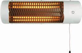 Serie CALDO LAMP 1500 Stufa al quarzo Riscaldamento residenziale CODICE MODELLO TENSIONE A 50 Hz POTENZA DIMENSIONI (cm) PESO (Kg) 4CL1502 CALDO LAMP