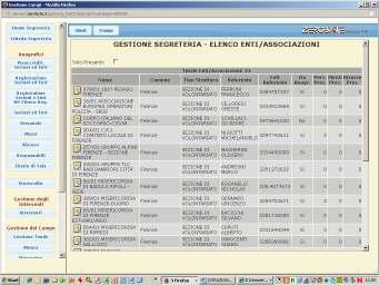 Aprendo la scheda della sezione, si selezionano, mediante i quadratini di destra, i volontari, i mezzi e le risorse che vanno via, e si aziona il