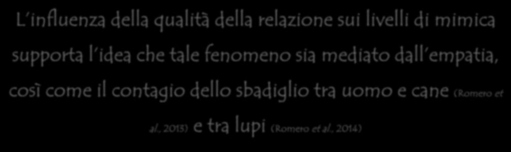 L influenza della qualità della relazione sui livelli di