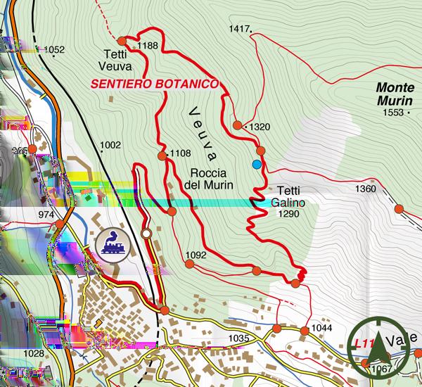 PERCORSO 3 CAPANNA CHIARA Per la salita ci sono due strade: 1) Strada sterrata di servizio degli impianti (3 km a piedi 1 h).