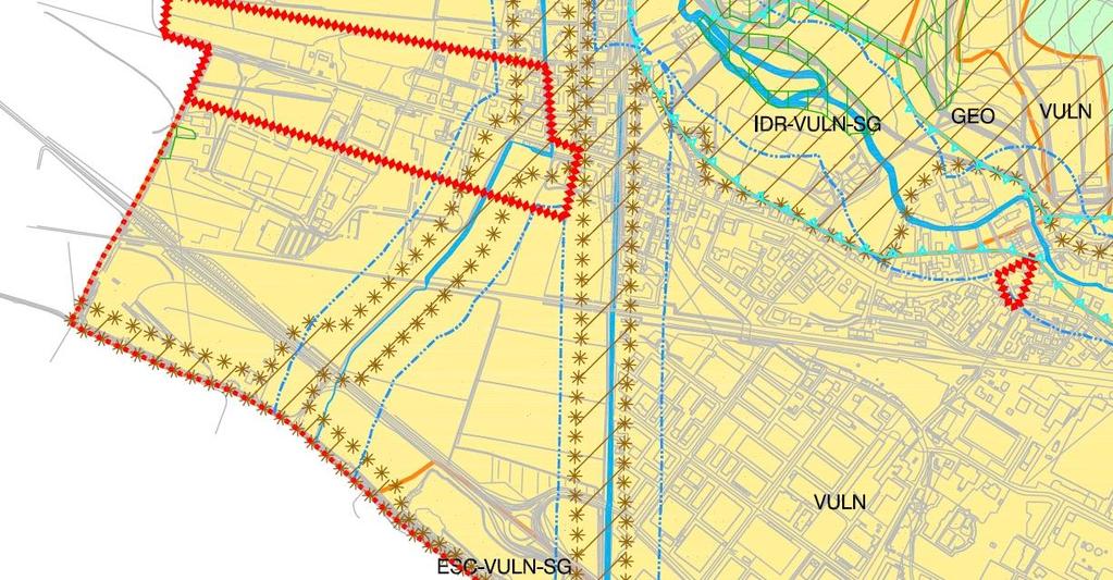 La Carta delle Fragilità relativa al PAT comunale indica che l area di intervento non ricade in aree soggette a rischio idrogeologico.