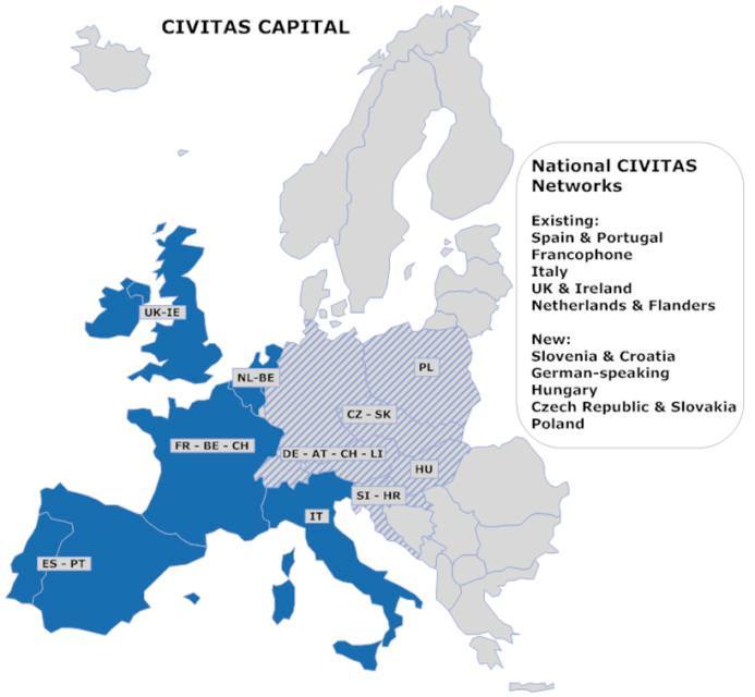 Le reti nazionali CIVINET Spain & Portugal CIVINET UK & Ireland CIVINET Francophone CIVINET Italia CIVINET Netherlands &