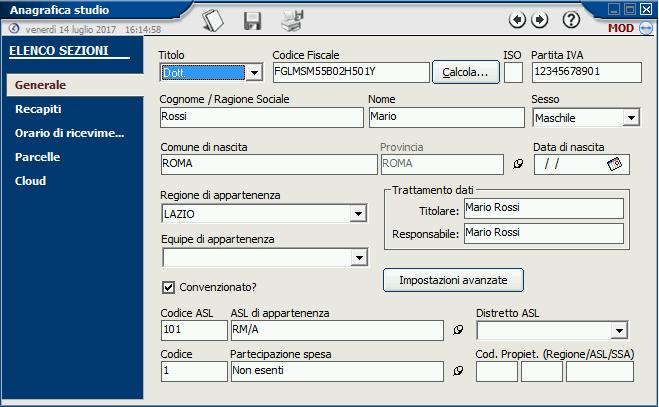 Fonte dati: Sistema Accoglienza Regionale Specialista: Nome specialista Tipo importazione: Anagrafica pazienti Filtro: Tutti i pazienti nella fonte Cliccando, a questo punto, su Elabora verrà