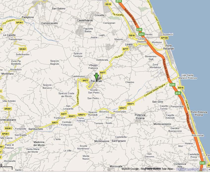 COME ARRIVARE A RECANATI In auto In aereo Voli su Aeroporto Falconara Ancona Quindi Autobus Per Ancona Stazione Ferroviaria Per informazioni: http://www.ancona-airport.com/default.