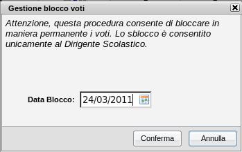 apre la finestra modale con la Statistica Svolgimento Programma.