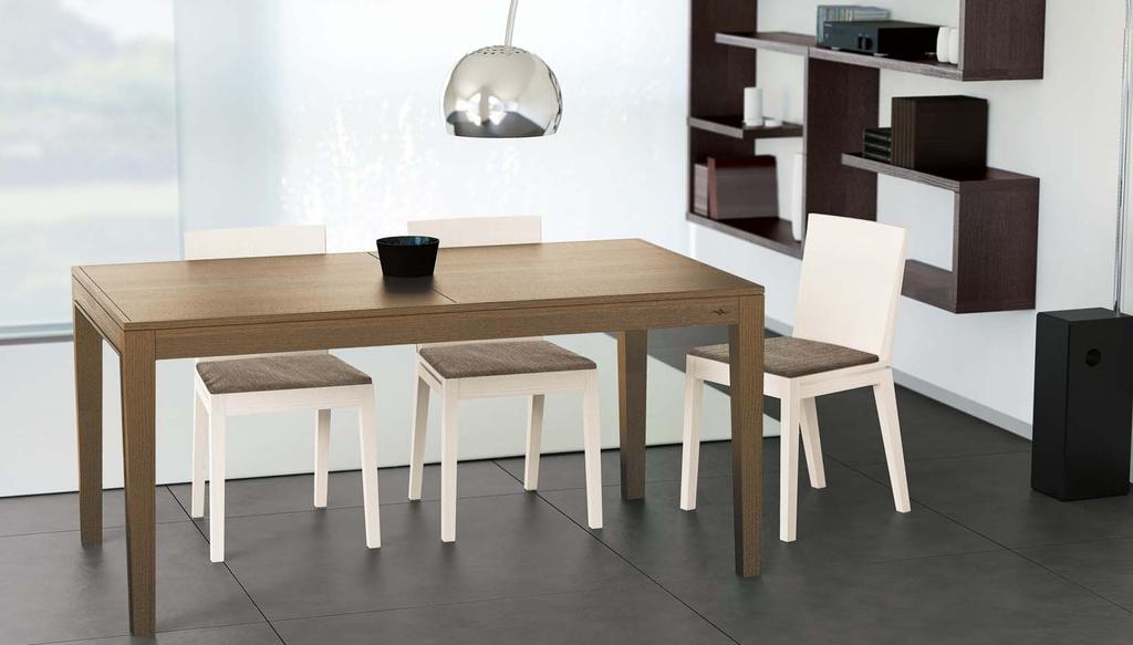 30 ECOSFERA day collection 31 SF33 Tavolo Rettangolare Allungabile / Extendable Rectangular Table Finiture: Cognac.