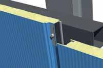 Montaggio dei pannelli in senso verticale Isopan SpA consiglia, durante la fase di montaggio, di utilizzare opportuna piastrina di acciaio