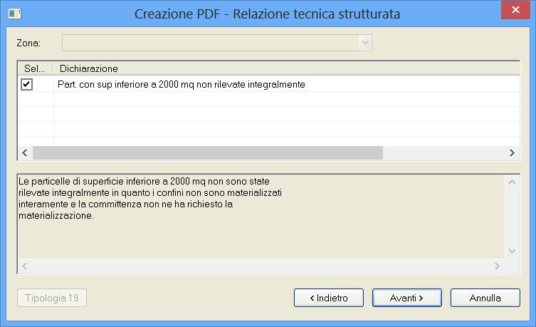 autodichiarazioni nel file PDF. L anteprima dell autodichiarazione che verrà riportata nel file PDF può essere vista utilizzando il comando Anteprima.