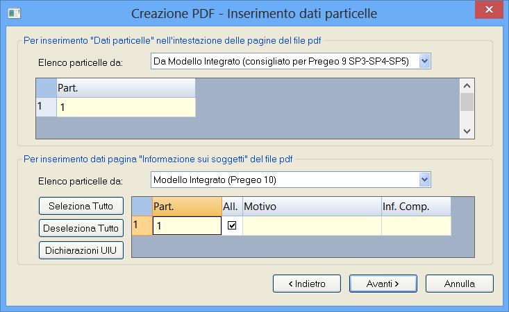 risulta essere Dichiarante e Sottoscrivente. Le informazioni verranno separate da virgola come indicato nella sezione Opzioni soggetti dopo aver confermato con il bottone Applica.