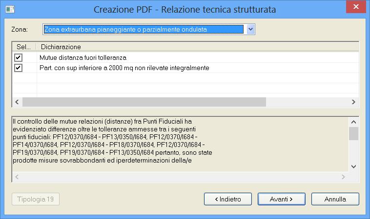 Premendo Avanti si passa alla finestra Creazione PDF Riepilogo e premendo nuovamente Avanti si passa alla finestra Creazione PDF Invio telematico e dic.