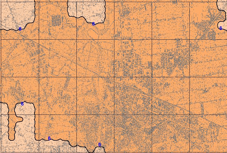 N di superamenti della soglia giornaliera di 50 µg/m³ Figura 7.12 - PM 10 - Area 2 Cesena Situazione attuale Numero di superamenti/anno della soglia giornaliera di 50 µg/m³ N.B.