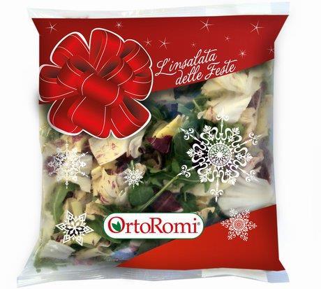 -Arriva sui banchi frigo in questi giorni (6/12/2011) il temporary packaging di Ortoromi: in occasione delle festività