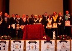 11-14 maggio 2012 Il Sovrano Gran Commendatore Renzo Canova 33, accompagnato da una delegazione, ha partecipato a Bucarest al Rassemblement maçonique international in occasione del 90 anno della