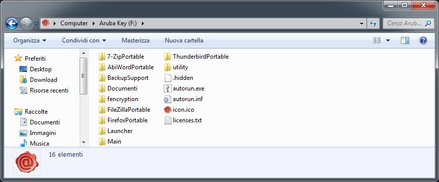 5 Avvio di Aruba Key Collegare l Aruba Key ad una presa USB del PC ed attendere che compaia il messaggio indicato nella figura a fianco.