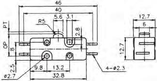 TW101A Microinterruttore Interruttori di posizione TW101A Microinterruttore Valori elettrici nominali di esercizio