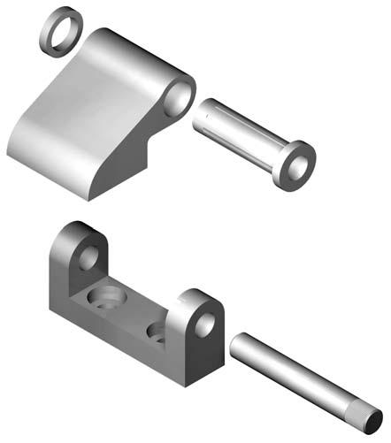 ACCESSORI ASSIEME CERNIERA - ESPLOSO Hinge set -