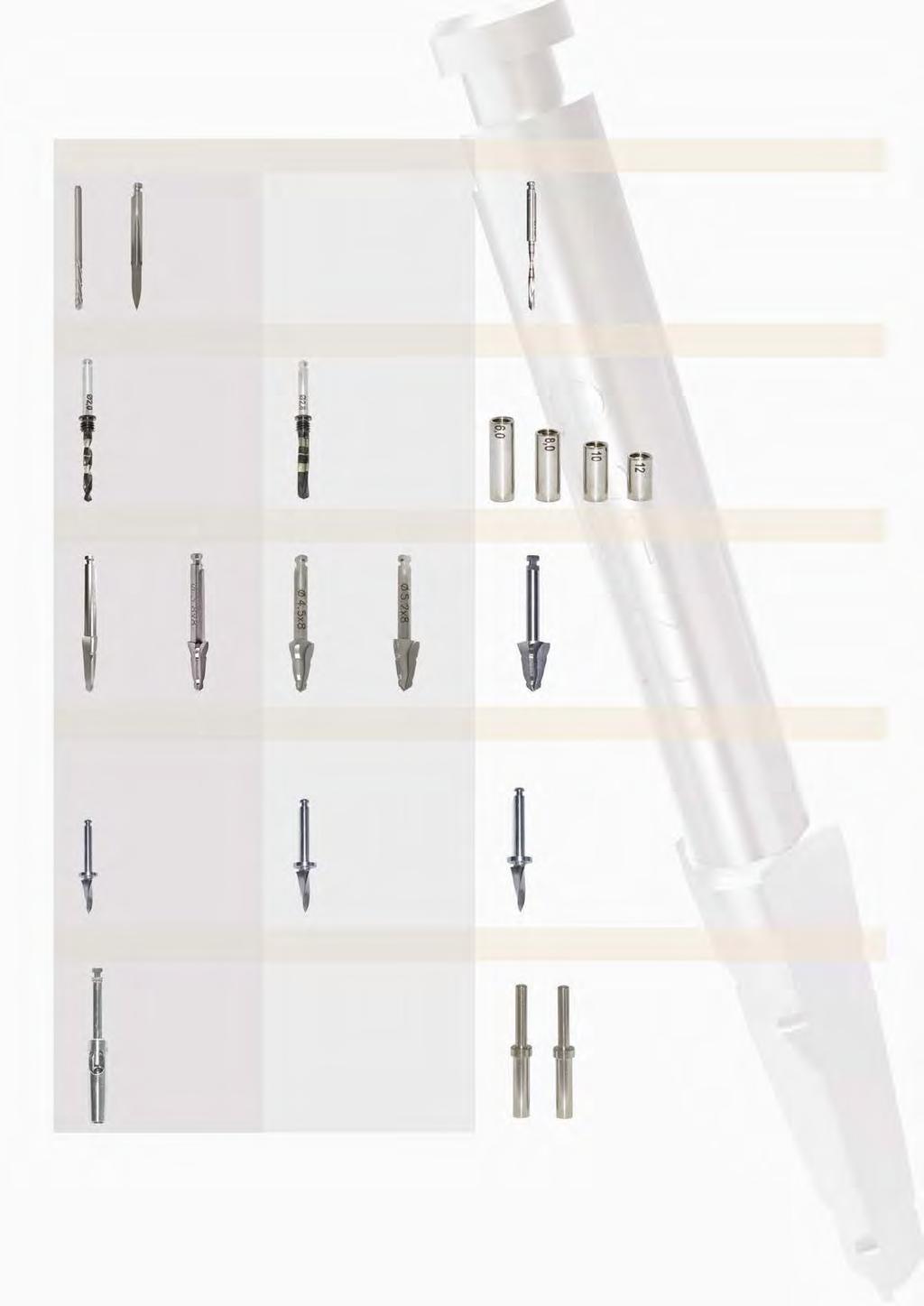 Strumentario Chirurgico FRESA CHIRURGICA FRESA PILOTA COD. 100002 COD. 100100 Ø 1,5 x 16 mm COD. 100003 FERSE PILOTA Ø 2.0 E Ø 2.8 CON STOP INTERCAMBIABILI COD.