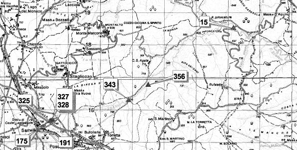 Zona 6 Quest ultima zona, (Figura 14), la più a monte, si estende dalla località Inforcatura fino alla località Sarnelli.