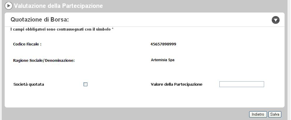 2.5.3.8 Quotazione di borsa Holding S.p.a. è una società quotata nella Borsa Italiana.