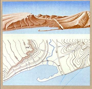 Rappresentazione del terreno in cartografia Uso delle curve di livello per