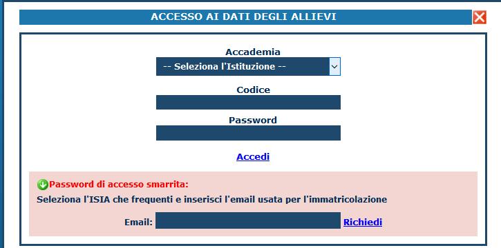 sull'opzione 2. del menu principale "Modifica domanda di ammissione".