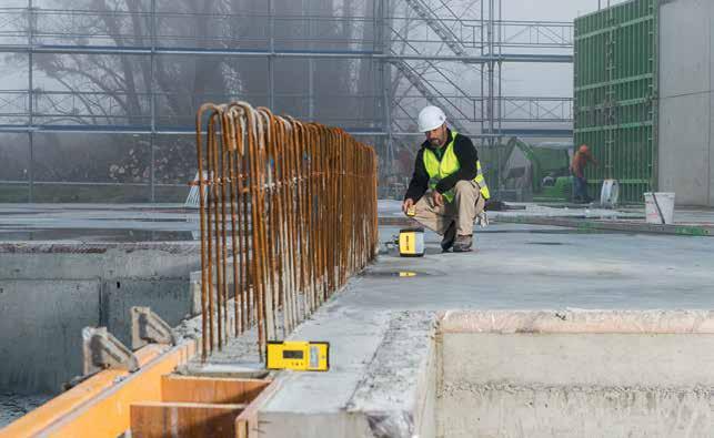 APPLICAZIONI IN CANTIERE AFFIDABILE IN OGNI COMPONENTE Scegli il laser perfetto per le applicazioni di livellamento,