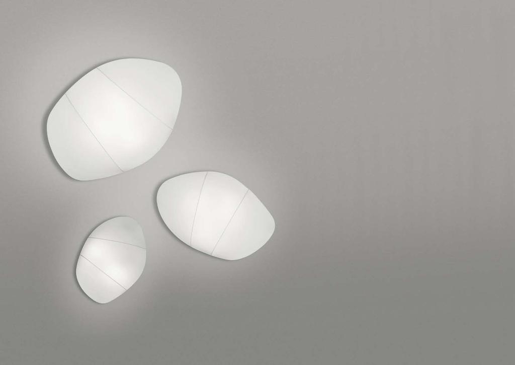 petra Lampada da parete e da soffitto Ceiling and wall lamp AP-PL P: L/W 67,5 H 49,5 P/D 10 cm E27 2 x 100 W o/or 25 W risparmio energetico energy saving 057.315.01.