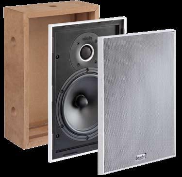 tesi Q 2-way, in-wall loudspeaker 30 120 watt suggested amplifier 65 22000 hertz response 90 db (2.