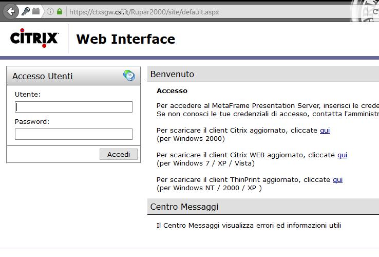 in ambiente condiviso Citrix Pag. 5 di 17 3. ACCESSO ALL APPLICATIVO OMNIBUS DE 3.