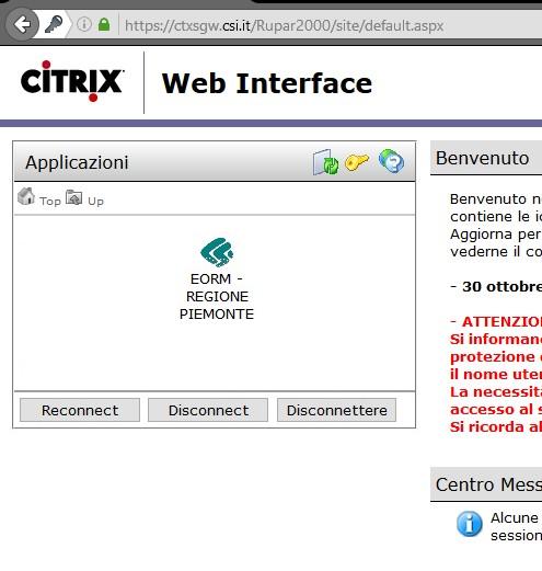 in ambiente condiviso Citrix Pag.