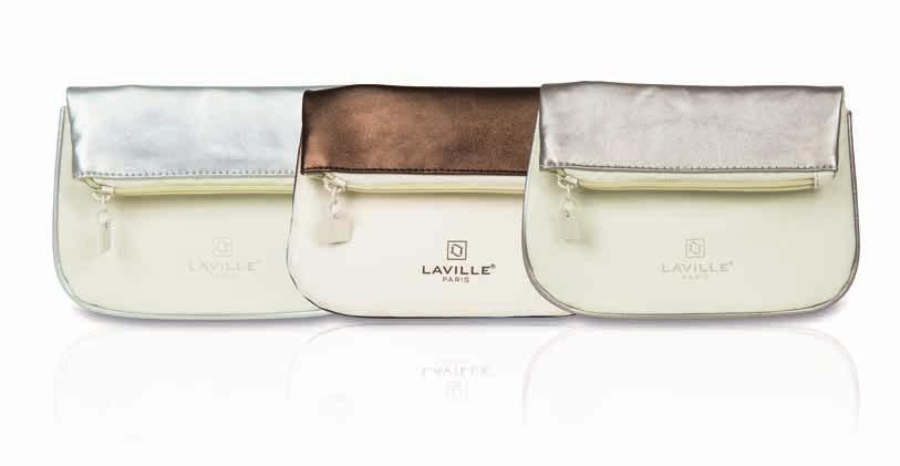 Portatrucchi Un elegante e pratico accessorio borsa realizzato in morbida eco pelle e dettagli in metallo