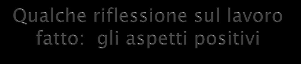 il lavoro fatto consente a tutte le centrali di acquisto di migliorare complessivamente (non solo ambientalmente) i propri acquisti; Fornisce un strumento potente per l affermarsi di servizi,