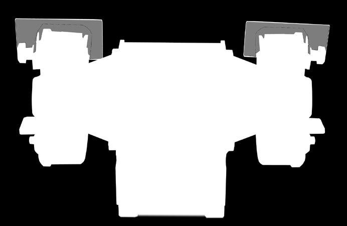 regolabile Protezione trasparente in materiale infrangibile Piedini in gomma antivibrazioni Due mole universali in corindone Heavy, long-life industrial type machine with